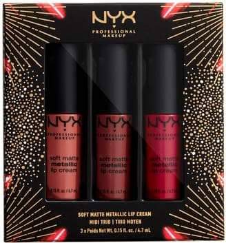 NYX soft matte metallic lip creme 3 pcs Set- Midi trio