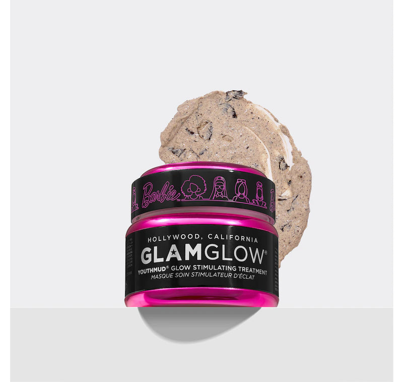 GlamGlow Stimulating Glow Treatment Mask- Barbie YouthMud 50 g