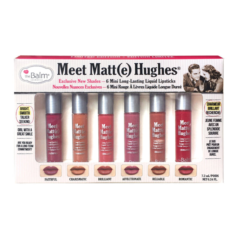 The Balm Matte Me Hughes 6 pcs Lipstick Set- Vol 2