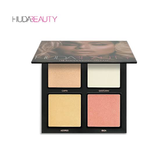 Huda Beauty 3D Highlighter Palette- Pink Sands