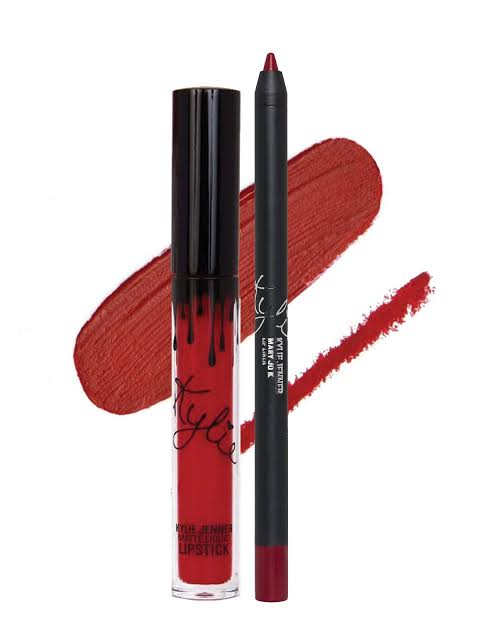 Kylie Matte Lip kit( Liquid lipstick+ Lipliner) – Shopaholic