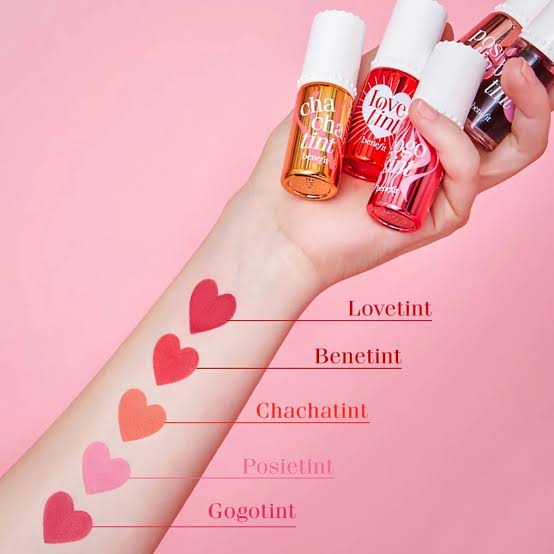 Benefit poppy - pink tinted Lip & Cheek Stain- Posie Tint (6ml)